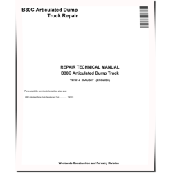 BELL B30C Articulated Dump Trucks Repair Manual (TM1814)