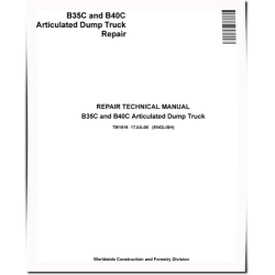 BELL B35C and B40C Articulated Dump Trucks Repair Manual (TM1816)