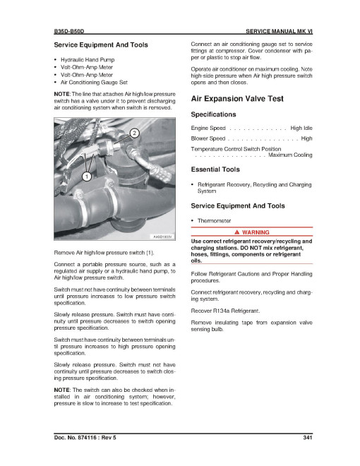 BELL B35D 6X6, B40D 6X4 Supertruck, B40D 6X6, B45D 6X6 and B50D 6X6 (MK 6) Articulated Dump Trucks Service Manual (874116) BELL B35D 6X6, B40D 6X4 Supertruck, B40D 6X6, B45D 6X6 and B50D 6X6 (MK 6) Articulated Dump Trucks Service Manual (874116)