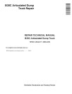 BELL B30C Articulated Dump Trucks Repair Manual (TM1814)