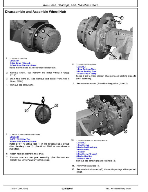 BELL B30C Articulated Dump Trucks Repair Manual (TM1814) BELL B30C Articulated Dump Trucks Repair Manual (TM1814)