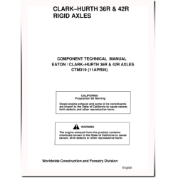 -Hurth HD519SP, HD719SS, HS415SM, HS515SP and HS716SQ Rigid Axles Component Technical Manual (CTM319)