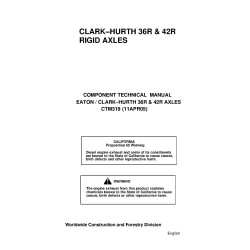 -Hurth HD519SP, HD719SS, HS415SM, HS515SP and HS716SQ Rigid Axles Component Technical Manual (CTM319)