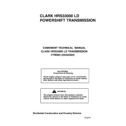 HRS33000 LD Powershift Transmissions Component Technical Manual (CTM365)