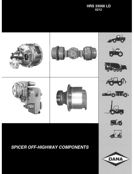Clark HRS33000 LD Powershift Transmissions Component Technical Manual (CTM365)