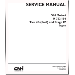 R 753 IE4 Tier 4B (final) / Stage IV Diesel Engines Service Manual (47730965)