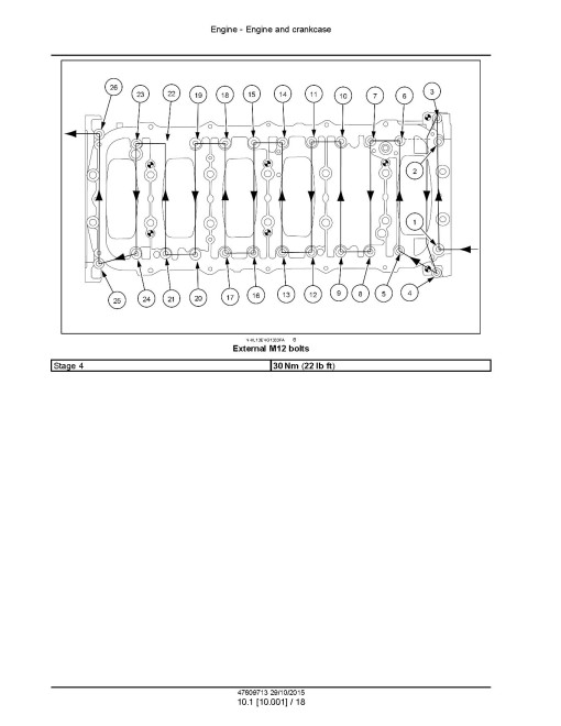CNH Cursor16 SST F3JFE613A*B001/B002/B003/B004/B005, F3JFE613B*B006, F3JFE613C*B001/B002 Tier 4B Final/Stage IV Diesel Engines Service Manual (47609713) CNH Cursor16 SST F3JFE613A*B001/B002/B003/B004/B005, F3JFE613B*B006, F3JFE613C*B001/B002 Tier 4B Final/Stage IV Diesel Engines Service Manual (47609713)