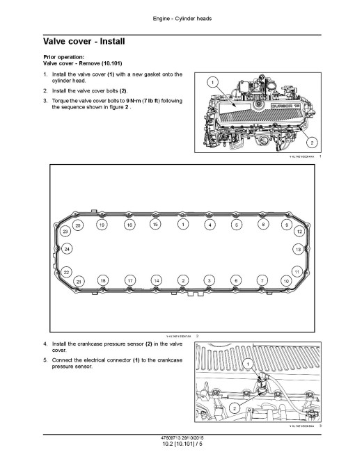 CNH Cursor16 SST F3JFE613A*B001/B002/B003/B004/B005, F3JFE613B*B006, F3JFE613C*B001/B002 Tier 4B Final/Stage IV Diesel Engines Service Manual (47609713) CNH Cursor16 SST F3JFE613A*B001/B002/B003/B004/B005, F3JFE613B*B006, F3JFE613C*B001/B002 Tier 4B Final/Stage IV Diesel Engines Service Manual (47609713)