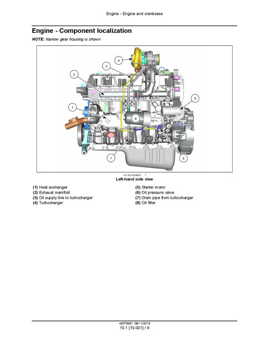 CNH Cursor 9 F2CFE613A, F2CFE613B, F2CFE613C, F2CFE613D, F2CFE613E, F2CFE613F, F2CFE613G, F2CFE614A, F2CFE614B, F2CFE614C, F2CFE614D, F2CFE614E, F2CFE614F, F2CFE614G, F2CFE614H Tier 4B (final)/Stage IV Diesel Engines Service Manual (48076851) CNH Cursor 9 F2CFE613A, F2CFE613B, F2CFE613C, F2CFE613D, F2CFE613E, F2CFE613F, F2CFE613G, F2CFE614A, F2CFE614B, F2CFE614C, F2CFE614D, F2CFE614E, F2CFE614F, F2CFE614G, F2CFE614H Tier 4B (final)/Stage IV Diesel Engines Service Manual (48076851)
