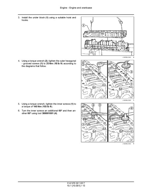 CNH Cursor 10 F3AFE613A*A Tier 4A (interim) / Stage IIIB Diesel Engines Service Manual (51421979)