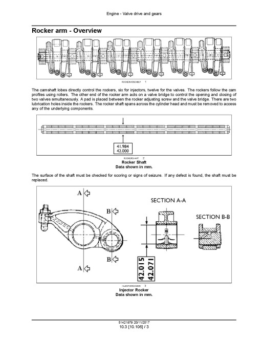 CNH Cursor 10 F3AFE613A*A Tier 4A (interim) / Stage IIIB Diesel Engines Service Manual (51421979)