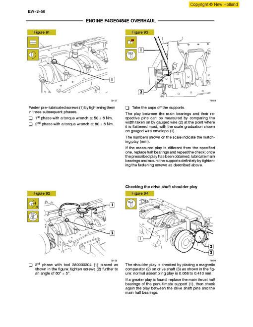CNH F4AE0684K, F4AE0684L, F4GE0484E, F4GE0684F and F4HE0684J Diesel Engines (United Kingdom) Repair Manual (60413639)