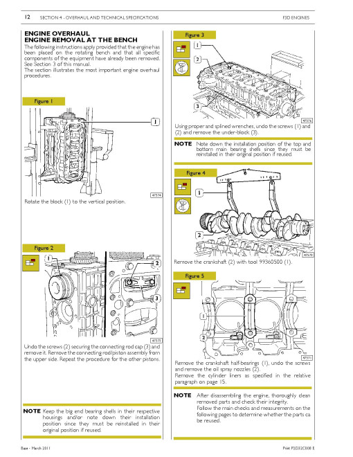CNH Cursor 13 F3D Tier 4a Two Stage Turbocharger Diesel Engines Service Manual (84474501)