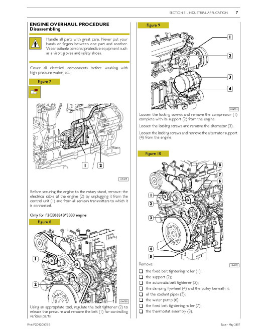 CNH 12.9L Turbo Compound Engines F3CE0684A*E001 and F3CE0684B*E003 for New Holland T9050 Tractors Repair Manual (87737594) CNH 12.9L Turbo Compound Engines F3CE0684A*E001 and F3CE0684B*E003 for New Holland T9050 Tractors Repair Manual (87737594)