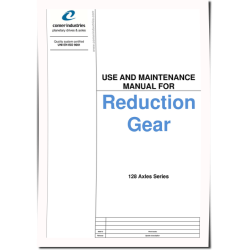 Rear Axles 128 Series Reduction Gear Component Technical Manual (CTM10075X19)
