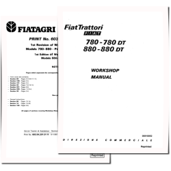 780, 780DT, 880, 880-5, 880DT, 880DT-5, 980 and 980DT Tractors set of Workshop Manuals (06910052-53)