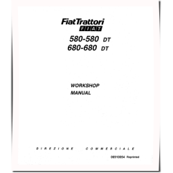 570, 570DT, 580, 580DT, 670, 670DT, 680 and 680DT Tractors Workshop Manual (06910054)