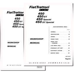450, 450DT, 450DTS and 450S Tractors set of Workshop Manuals (06910056-57)