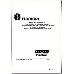 466, 55-66 (DT), 566, 60-66 (DT), 65-66 (DT), 666, 70-66 (DT), 766, 80-66 (DT) Tractors Workshop Manual (06910068)