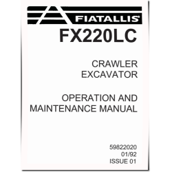 FX220LC Crawler Excavators Operate and Maintenance manual (59822020)