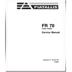 FR70 Wheeled Loaders Service Manual (60402201)