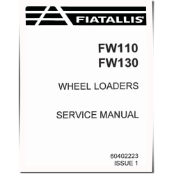 FW110 and FW130 Wheeled Loaders Service Manual (60402223)
