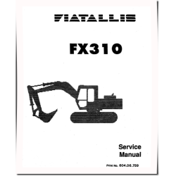 FX310 Crawler Excavators Service Manual (60406759)