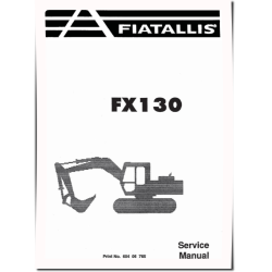 FX130 Crawler Excavators Service Manual (60406765)