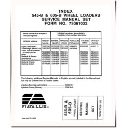 545B and 605B Wheeled Loaders Service Manual (73061032)
