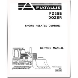 FD30B Crawler Dozers Service Manual (73155280)