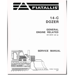 14C Crawler Dozers with 8205 engine Service Manual (73158154)