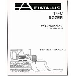 14C Crawler Dozers with 8365 Engine Service Manual (73158155)