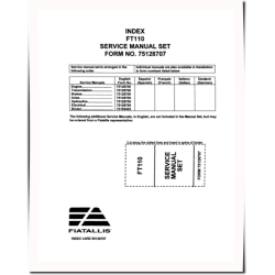 FT110 Backhoe Loaders Service Manual (75128707)
