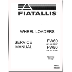 FW60 (SN from 30055) and FW80 (SN from 30257) Wheeled Loaders Service Manual (76589732)