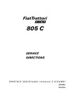 Fiat 805C Crawler Tractors set of Service Workshop Manuals (06910046)