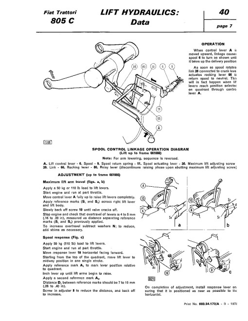Fiat 805C Crawler Tractors set of Service Workshop Manuals (06910046)