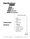 Fiat 450, 450DT, 450DTS and 450S Tractors set of Workshop Manuals (06910056-57)
