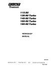 Fiat 115-90, 130-90 Turbo, 140-90 Turbo, 160-90 Turbo and 180-90 Turbo Tractors Workshop Manual (06910088)