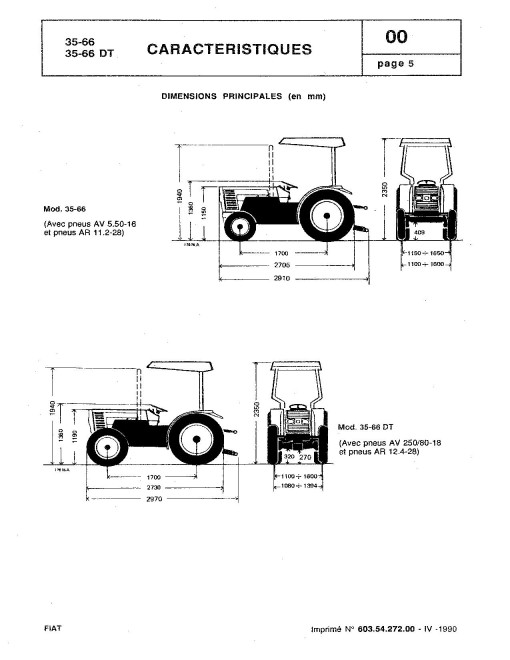 Fiat 35-66 and 35-66DT Tractors Workshop Manual (Francais, 06910100) Fiat 35-66 and 35-66DT Tractors Workshop Manual (Francais, 06910100)