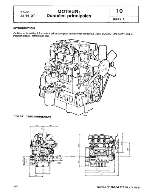 Fiat 35-66 and 35-66DT Tractors Workshop Manual (Francais, 06910100) Fiat 35-66 and 35-66DT Tractors Workshop Manual (Francais, 06910100)