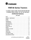 Fiat 50-86V, 55-86F, 55-86V, 60-86F, 60-86V and 62-86F Tractors Workshop Manual (06910107)