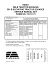 Fiat-Allis 260B and 261B Tractor Scrapers Service Manual (73111173)