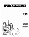Fiat-Allis 31 Crawler Tractors Service Manual (73116567)