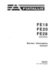 Fiat FE18, FE20 and FE28 Crawler Excavators Service Information Manual (73141432)