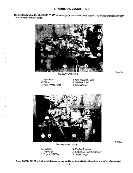 Fiat-Allis FR90, FR9B and FR9C Wheeled Loaders Service Manual (73154336)