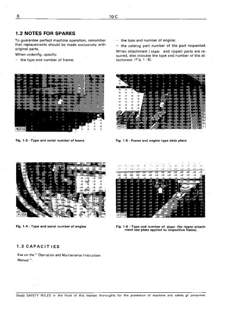 Fiat-Allis 10C Crawler Dozers Service Manual (73158153)