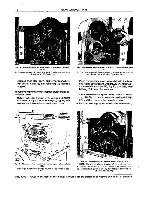 Fiat-Allis 14C Crawler Dozers with 8365 Engine Service Manual (73158155)