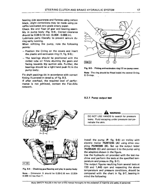 Fiat-Allis FD20 Crawler Dozers Service Manual (73158156)