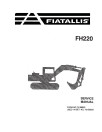 Fiat-Allis FH220 Hydraulic Excavators Service Manual (73158522)