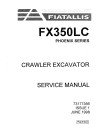 Fiat FX350LC Phoenix Series Crawler Excavators Service Manual (73177356)
